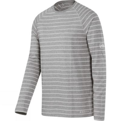 Playeras Mammut Crag Manga Larga Hombre - Gris - Chile DUS684921